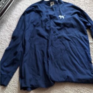 Blue Long Sleeve Shirt with Logo